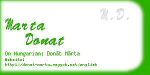 marta donat business card